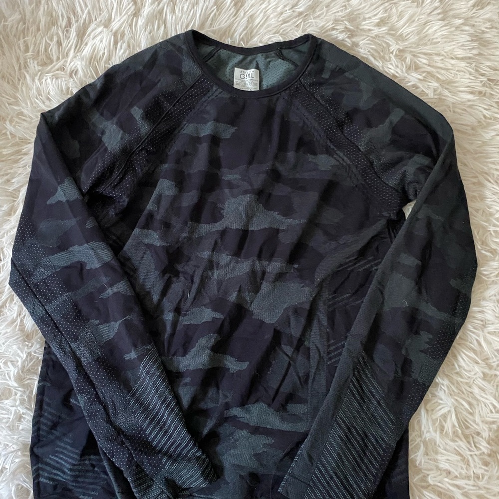 Black Camo Long Sleeve Shirt